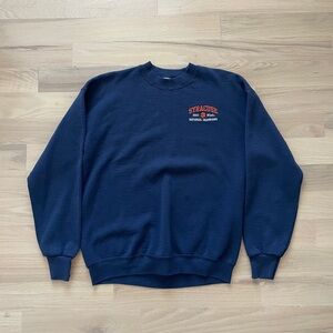 Fruit of the Loom Unisex Navy Blue Syracuse Basketball Crewneck Sweater